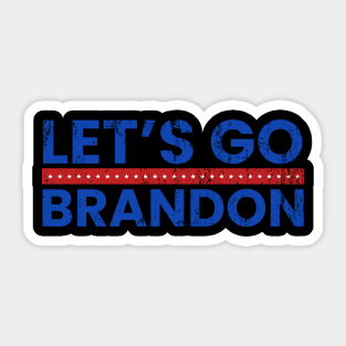 lets go brandon vintage Sticker